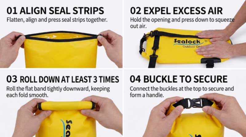 Hvordan lukke og bruke en Roll-Top Dry Bag